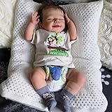 Handgefertigte Wiedergeburt Puppe, Reborn Baby Puppen Full Silikon Vinyl, das Sieht echt schlafendes Baby, 18 Zoll / 46 cm Reborn Baby,Boy