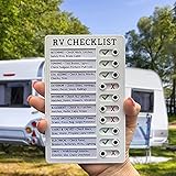 Tragbare Checkliste Memo-Plastiktafel - Memo-Plastiktafel, Rv-Checkliste/Meine Aufgaben Wiederverwendbare Checkliste für die tägliche Aufgabenplanung und eine gute Gewohnheit (Rv Checklist)