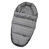 Gesslein 715104000 Baby-Nestchen, 104 Karo grau meliert/eisblau, warmes Kuschelnest/Fußsack für Neugeborene und Säuglinge, für Kinderwagen Wanne, Babyschale, Bettchen und Wiege,Inklusiv. G