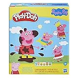 Play-Doh F1497 Peppa Wutz Stylingset mit 9 Dosen und 11 Accessoires, Peppa Wutz Spielzeug für Kinder ab 3 J