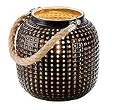 Möbel Jack Nachttischlampe Tischlampe Tischleuchte Nachttischleuchte | Keramik | Schwarz | E14 Fassung | 1-flammig | Ø 16 cm x H 17