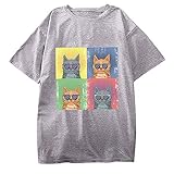 Sweatshirts Damen hemdbluse Damen st. Patricks Tank top Damen t Shirt Oberteile Blatt Print Weste ärmelloses lose Crop Tops t-Shirt cami Crop top blusen Tunika tankt(#NHDE-220331 T-Shirt-A04, 3XL)