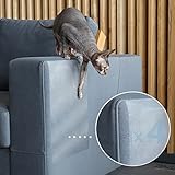 PROTECTO Katzensicherer Couchschutz & Möbel Kratzschutz mit Sofa-Safe Grifffester Haftstoff - Effektiver Sofabein & Eck