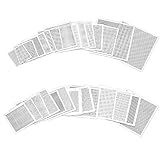 PERFETSELL 27 Stücke BGA Reballing Rework Net Schablonen Chip Universal Stahl Vorlage Mesh Direkter Hitze Set Kit für Notebooks, Desktops, Nord-Süd-Brücken und Grafikk