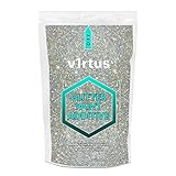 v1rtus Silber + Gold Holographic Glitzer-Lack 100 g Kristall Additive für Dispersionsfarbe - Für den Einsatz mit Innen / Außen-Wand, Decke, Holz, Metall, Lack, Totes flach, Matt, Weich S