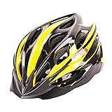 JM- Fahrrad Reithelm Balance Auto Ausrüstung Mountainbike eine Schutzhelm Fahrrad Zubehör Männer und Frauen (Color : Yellow, Size : L)