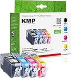 KMP Tintenpatronen Kompatibel mit Canon PGI525/CLI526 Multipack 3-Farbig und Schwarz für Canon PIXMA iP4850/iP4950/iX6550/MG5150/MG5250/MG5300/MG5350/MG6150/MG6250/MG8150/MG8250/MX715/MX885/MX895