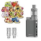 Anfänger XXL Set E-Zigarette SC produced by Eleaf Pico | iStick 75W Starterset Grau 2600mAh | TC (Temperaturregelung) | mit 10 x SC Liquids - 00mg Rauchen ohne Nik