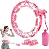 Hula Hoop Reifen, Hula Hoop für Erwachsene & Kinder zur Gewichtsabnahme und Massage, 14 abnehmbare Knoten Einstellbare Gewichtsverlust 360 Grad Massage Hoola Hoop für Jugendliche, Mädchen, Erw