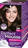 Schwarzkopf Perfect Mousse Permanente Schaumcoloration, 365 Schoko Brownie Stufe 3, 3er Pack (3 x 93 ml)