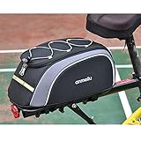 Bexdug 8L Fahrradträgertasche,Fahrradtragetasche, Fahrrad Satteltaschen, Fahrradtasche Hinter wasserdichte Aufbewahrungstasche mit großem Fassungsvermög