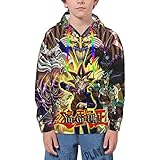 Yu_Gi_Oh Kapuzenpullover für Jungen und Mädchen, 3D-Druck, Sport-Hoodies, Jugend-Kapuzenpullover, Urlaub, Neujahr, Geschenk mit Kapuze, schwarz 1, L