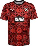 PUMA Amsterdam Fußballtrikot rot/schwarz, M