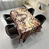 CCBAO 3D Tischdecke Marmormuster Rechteckige wasserdichte Tischdecke Pflegeleicht Und Waschbar Haushalt Küche Antifouling Tischdecke Café Quadratischer Tisch Wohnzimmerdekoration Garten 140x200