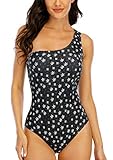 Halcurt Damen Einteiler Badeanzug Strandmode Swimsuit Sexy Cutouts Einteiler Schlankheits Badeanzug