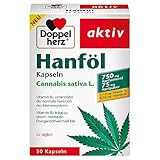 Doppelherz Hanföl Kapseln – Vitamin B1 unterstützt die normale Funktion des Nervensystems – 30 Kap