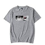 De.Pommeyeux Tokyo Ghoul T-Shirt für Damen und Herren, Anime, 100 % Baumwolle, lässig, kurzärmelig Gr. L, g