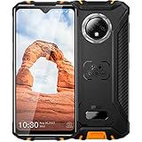 LHNT WP8 Pro Handy 4G Android 10 Smartphone 6,49 Zoll HD+ Display, 5000 mAh Akku, Octa-Core, 16 MP Dreifachkamera, 4 GB RAM 64 GB ROM, Gesichts-/Fingerabdruck-ID,Orang