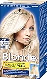 SCHWARZKOPF BLONDE Aufheller L101 Silberblond, Stufe 3, 3er Pack (3 x 170 ml)