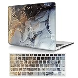 Hülle Kompatibel mit MacBook Air 13 Retina 2020 2019 2018 Modell: A2337 M1 A2179 A1932, Plastik Hartschale Schutzhülle & Tastaturschutz für Mac Air 13 Zoll mit Touch ID - Grauer M