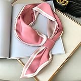 Aldevins&Granger Schal Damen Neu Schal Damen Schals Wraps Schwarz Rosa Kleine Büro Haarhals Hijabs Foulard Schals Damen 15X70Cm R