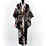 Japanisch Kimono Robe Yukata Schlafanzug Schw