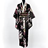 Japanisch Kimono Robe Yukata Schlafanzug Schw