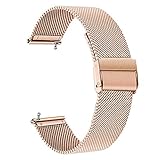 TRUMiRR Kompatibel mit Fitbit Versa/Versa 2 Armband, Mesh Gewebte Edelstahl Uhrenarmband Schnellspanner Metall Armband Business Sport Ersatzband für Fitbit Versa/Versa Lite/Versa Special E