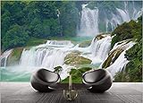 RTYUIHN 3D Wallpaper Wandbild Wonderland-Like Ultra HD Wasserfall Wasser Wohnzimmer Wanddekoration Malerei Moderne Wandkunst Dekoration-Selbstklebende PVC-Tap