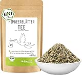 Himbeerblätterte BIO 100g | 100% - naturbelassen | Himbeerblätter getrocknet | Premiumqualität - Himbeerblättertee Schwangerschaft | Labor geprüft - b