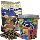 Lyra Pet® 8 kg + 400 g gratis High Premium Hundefutter Dog Soft Strauß & Kartoffel Trockenfutter hypoallergen getreidefrei glutenfrei Zahnpflege Hunde Hund Futter in 30 L T