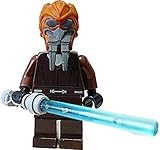Lego Star Wars Plo Koon Minifigur + blaues Laserschw