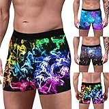 ROMIDA Boxershorts Herren Sexy Retroshorts für Männer Unterwäsche Transparent Basic Boxer Shorts Atmungsaktiv bunt Pouch Unterhose Unterhosen Slips Unterw