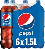 Pepsi Cola, Das Original von Pepsi, Koffeinhaltige Cola in der Flasche EINWEG, 6 x 1,5
