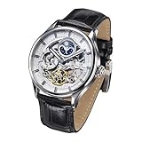 Carl von Zeyten Herren Skeleton Automatik Uhr mit Leder Armband CVZ0008WH