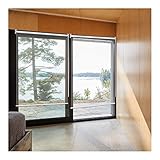 QWEASDF Große PVC-transparente regenfeste Rollos,durchsichtiges Vinyl Rollläden,regendichter Vorhang für Kunststofffenster mit Beschlägen, für Pergola-Terrassenbalkon im Freien,50x100cm/19.6x39.3