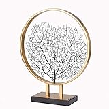 WACYDSD Lebensbaum Deko Skulptur Metall Figur Baum des Lebens Schmuckbaum Auf Metallsilber-Farbig Dekoration, Groß: 50 * 60 * 15 cm, Klein: 40 * 50 * 10 cm,