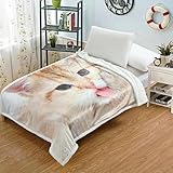 Kuscheldecke Katzenmode Für Haustiere Decke Kaschmirdecke 150x200cmWeiche Warme und Bequeme 3D Fleecedecke Sofabezug Couchdecke FüR Kinder Und Erw