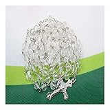 NinNn 8mm Perlen-Kristall Rosenkranz Halskette,Charme Rosenkranz Kristall Segen Halskette,Santa Maria-Center Kristall-Schmuck Halskette Schmuck (Metal Color : 12011)