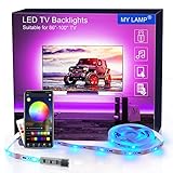 LED TV Hintergrundbeleuchtung APP, MY LAMP 7.5M LED Strip Bluetooth TV LED Licht für 85-100 Inch RGB 5050 APP Control Sync mit Music Bias Lighting LED Beleuchtung für HDTV, TV-Bildschirm, PC