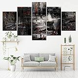 5 Stück Modulare Leinwand Gedruckt Malerei Figur Malerei Wandkunst Bild Wohnkultur Rahmenlose Leinwand Malerei A45 S