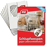 PIC Schlupfwespen gegen Lebensmittelmotten, 6 Karten à 3 Lieferungen, biologische, nachhaltige und chemiefreie Alternative zur klassischen Mottenbekämpfung