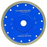 Diamant-Trennklinge, superdünnes Scheibeblatt für Winkelschleifer, Trockenschnitt von Porzellan, Granit, Marmor, Beton, Fliesen, Steinen, Ziegeln und Keramik (180 mm x 22,23 mm)