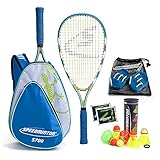 Speedminton® S700 Set – Original Speed Badminton/Crossminton Allround Set inkl. 5 Speeder®, Spielfeld, T