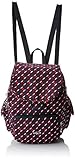 Kipling City Pack S, Damen Rucksack, Mehrfarbig (Red Tile Print), 15x24x45 cm (W x H x L)