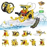 12in1 STEM Spielzeugen Solarroboter Kit Wissenschaft Bauspielzeug von Solar Angetrieben Spielzeugen Robot Wissenschaft Kits für 8 9 10 11 12 jährige Geburtstag Geschenk Junge 8 9 10 11 12 J