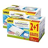 6x UHU 47135 Luftentfeuchter Nachfüllbeutel 450g (Promopack 2 plus 1)