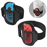 FASTSNAIL [2Pack] Beingurt Kompatibel mit Ring Fit Adventure, Sports Strap Kompatibel mit Nintendo Switch &OLED Modell, Klettbänder Kompatibel mit JoyC