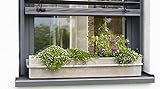 HT Blumenkastenhalterung Fenster Blumenkastenhalter verstellbar Aluminium Druckg