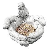 Vogeltränke Stehend Frostsicher Garten Balkon Vogelbad Vogel-Futterstelle, Rustikale Gartendekorationen & Outdoor-Ornamente, Für Terrasse, Vera nda, Weg, Pfad, Yard Wunderliche O